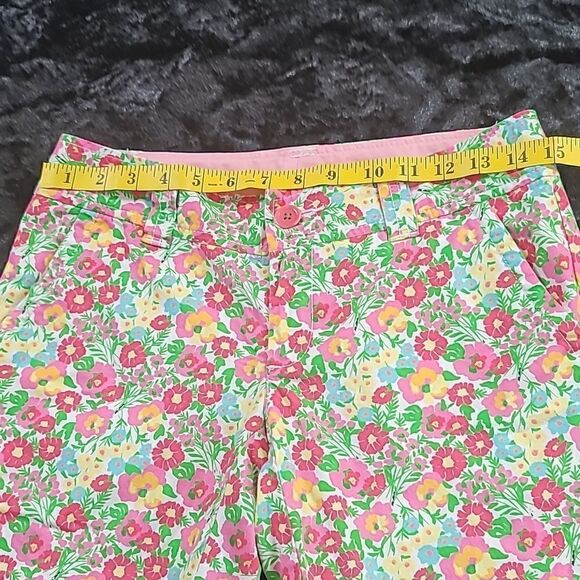 Lilly Pulitzer Pink And Green Floral Shorts - Picture 3 of 6
